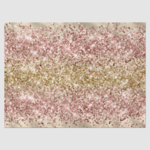 Papier Mousseline Glam Girl Gold Pink Parties scintillant Sparkle Co