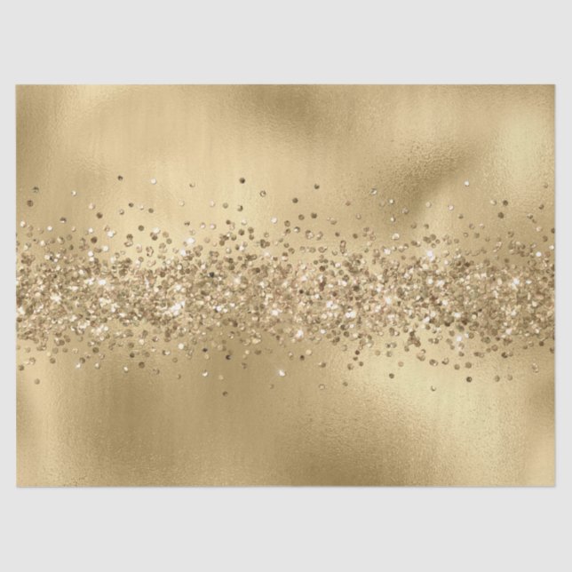 Papier Mousseline Glam Gold Glitzy Sparkle Parties scintillant    (Recto)
