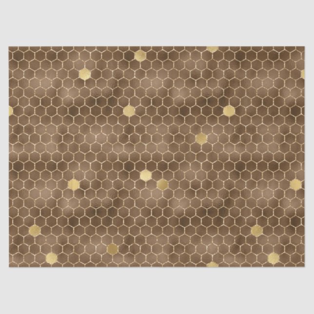 Papier Mousseline Glam Honeycomb Series Design #13 (Recto)