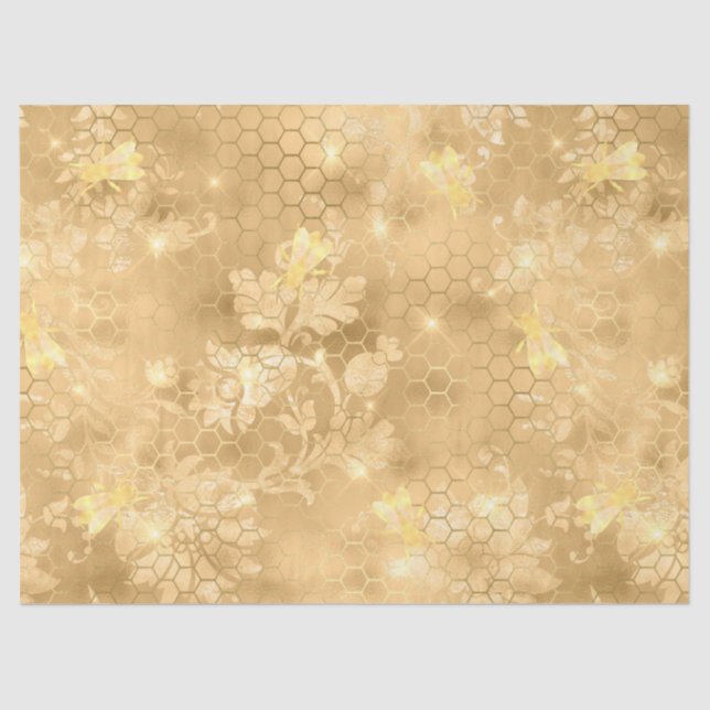 Papier Mousseline Glam Honeycomb Series Design #2 (Recto)
