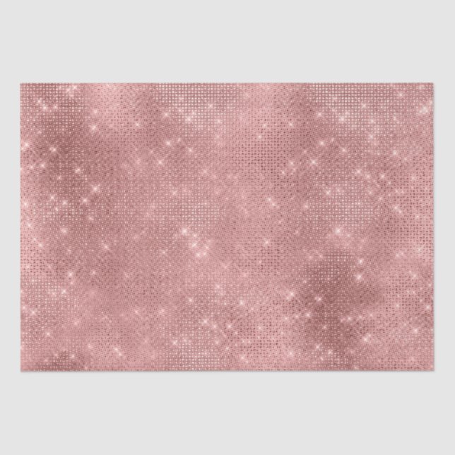 Papier Mousseline Glam Rose Gold Sparkle (Recto)