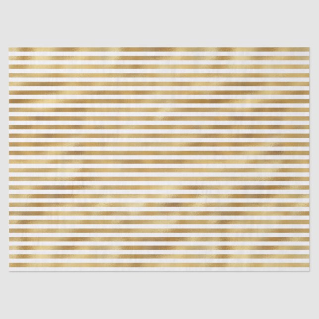 Papier Mousseline Glam Stripes d'or (Recto)