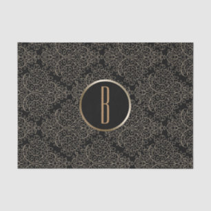 Papier Mousseline Glamour Rustique Toile de Jute Damassé Chic Monogr