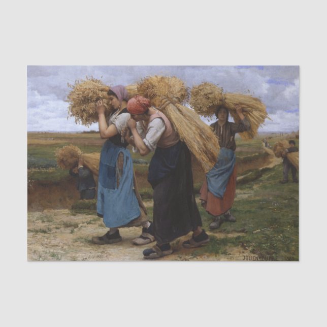 Papier Mousseline Gleaners par Julien Dupre (Recto)