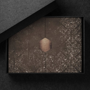 Papier Mousseline Glimmery Bronze Grunge Riche Brown verre Damas