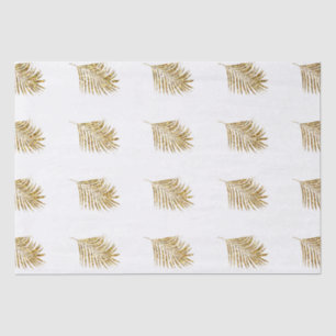 Papier Mousseline Glittery Gold Palms Mariages tropicaux Célébration