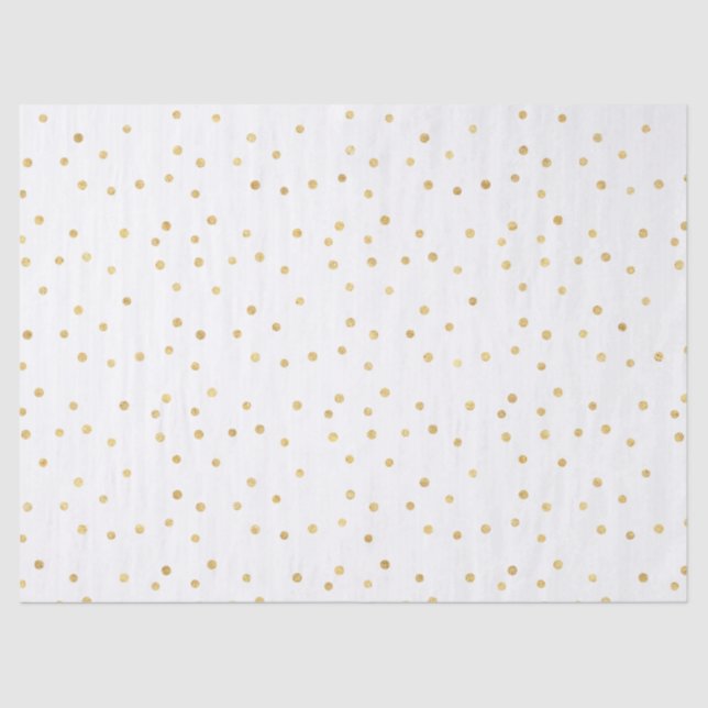 Papier Mousseline Glitzy Gold Confetti (Recto)