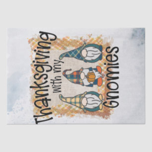 Papier Mousseline Gnomes d'automne