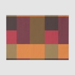 Papier Mousseline Gold Brown orange cardinal rouge bloc de couleur