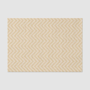 Papier Mousseline Gold Chevron