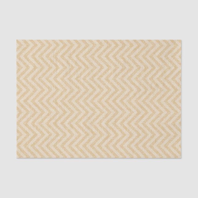 Papier Mousseline Gold Chevron (Recto)