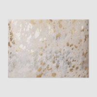 Gold Cowhide Print Metallic