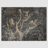 Gold et Black Galaxy Star Map Series Design 6