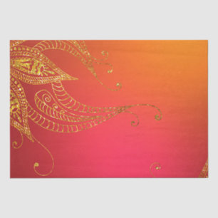 Papier Mousseline Gold Foil Arabian
