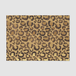 Papier Mousseline Gold Foil Cheetah Motif Jungle fête d'anniversaire
