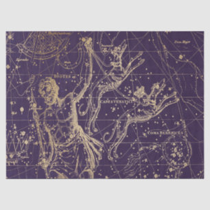 Papier Mousseline Gold Galaxy Star Map Series Design 5
