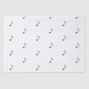 Papier Mousseline Gold Music Note Motif Tissue Paper
