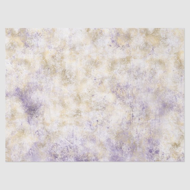 Papier Mousseline Gold Purple Abstrait (Recto)