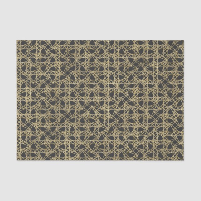 Papier Mousseline Gold Scratch Golden Modern Glamour Elegant Party (Recto)