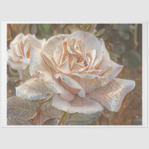 Papier Mousseline Gold Silk Rose Art Dream