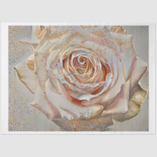 Papier Mousseline Gold Silk Simple Unique Rose Art Dream
