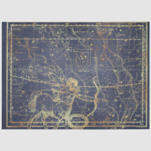 Papier Mousseline Gold Star Map Series Design 6