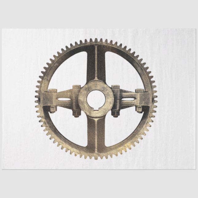 Papier Mousseline Gold SteamPunk Series Design 26 (Recto)