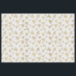 Papier Mousseline Gold Winter Feuilles Berries White Christmas<br><div class="desc">Ajoutez une touche de luxe de vacances à vos cadeaux avec ce papier de tissu à thème de Noël magnifiquement festif. Doté d'un arrière - plan blanc immaculé et décoré d'un motif de feuilles d'hiver dorés et de baies, ce design dégage élégance et charme saisonnier. Les délicats détails dorés des...</div>