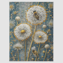 Golden Bee & Wildflower, Dandelion Garden