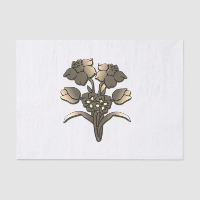 Papier Mousseline Golden Daffodil (Recto)