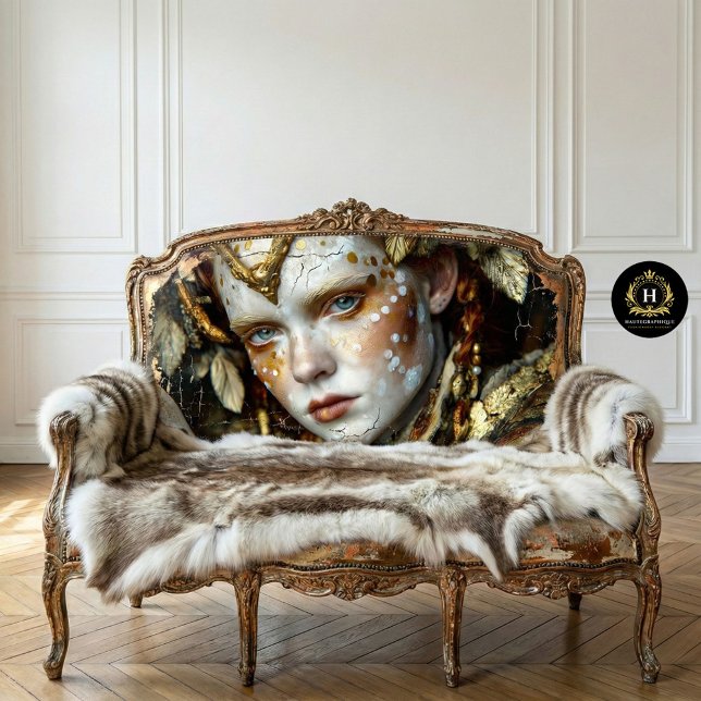 Papier Mousseline Golden Forest Shaman Mythique Tribal Decoupage (Créateur téléchargé)