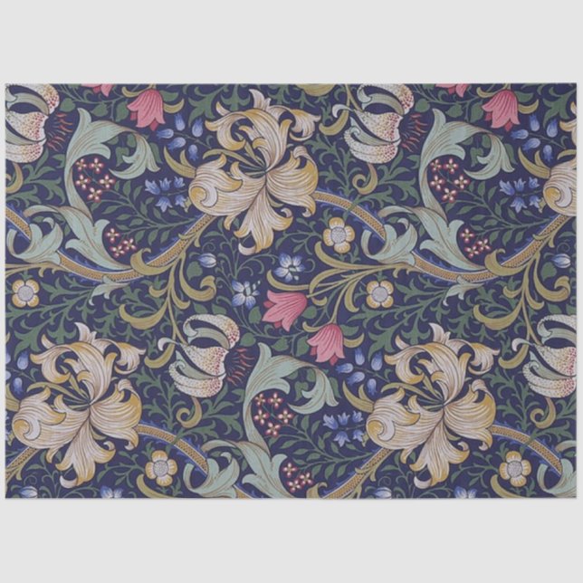 Papier Mousseline Golden Lily, William Morris (Recto)