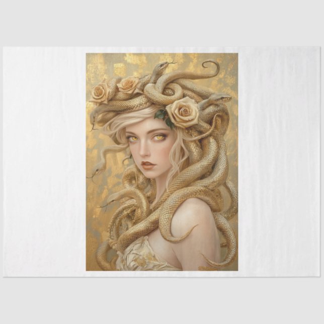 Papier Mousseline Golden Medusa (Recto)