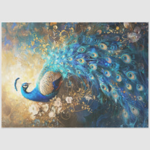 Papier Mousseline Golden Peacock