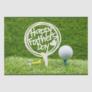 Papier Mousseline Golf Bonne Fête des pères pour Golf Papa