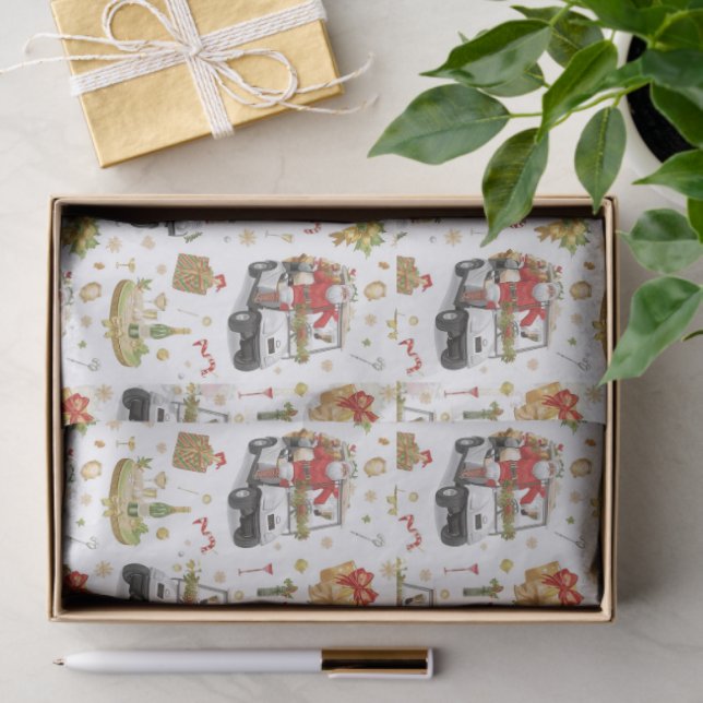 Papier Mousseline Golf “Let’s Par-Tee” Christmas Party Pattern (Cadeau)