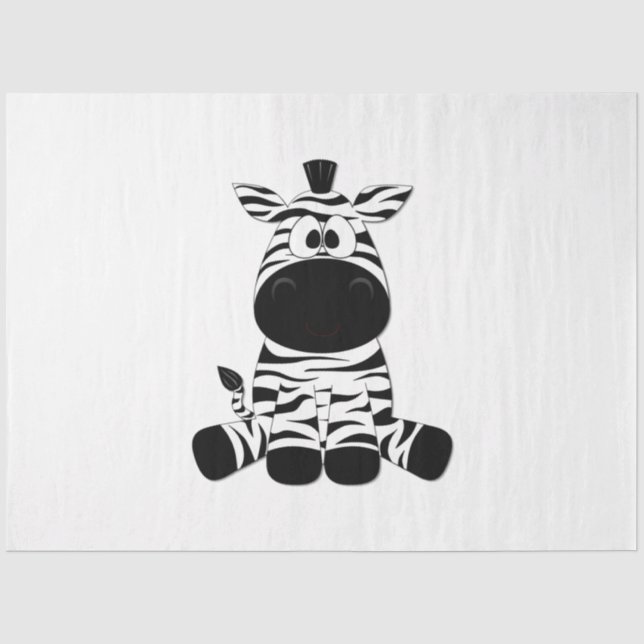 Papier Mousseline Goofy Zebra (Recto)