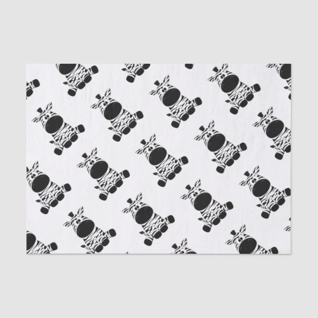 Papier Mousseline Goofy Zebra (Recto)