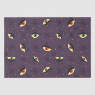 Papier Mousseline Goth Eyes Motif de cuisine - occulte violet mystiq