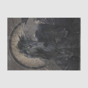 Papier Mousseline Gothic Friesian Horse