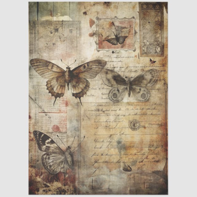 Papier Mousseline Gothic Junk Journal Series Design 18 (Recto)