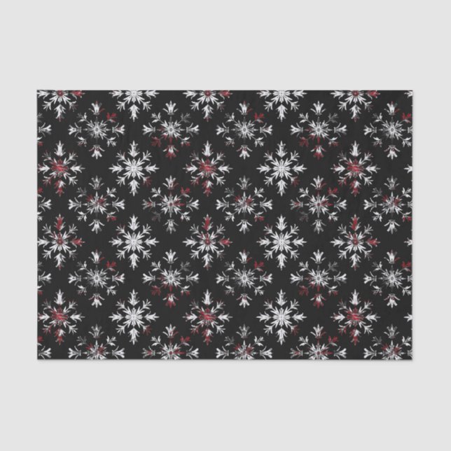 Papier Mousseline Gothic Spooky Christmas snowflakes (Recto)