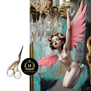 Papier Mousseline Gothique Whimsical Gargoyle Starlet Fairy Decoupag