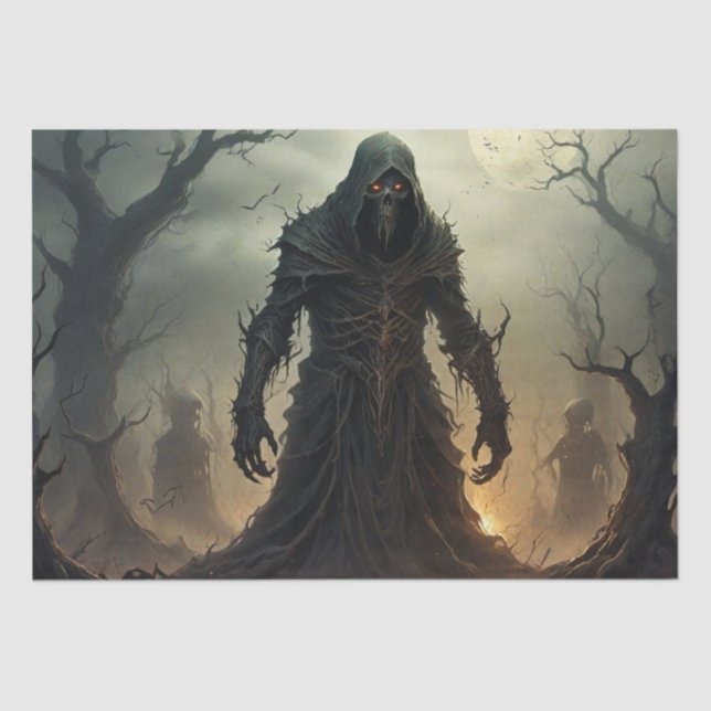 Papier Mousseline Goule de Halloween (Recto)