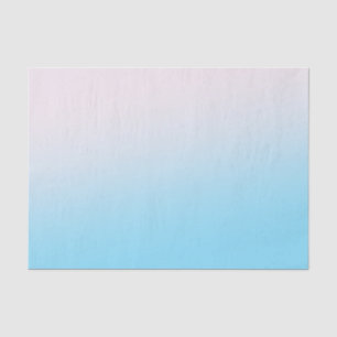 Papier Mousseline Gradient bleu et blanc
