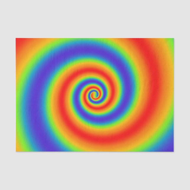 Papier Mousseline Gradient du Colorful Spiral Effect (Recto)