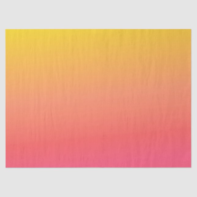 Papier Mousseline Gradient jaune et rose (Recto)