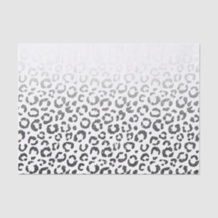 Papier Mousseline Gradient noir d'empreinte de léopard de parties