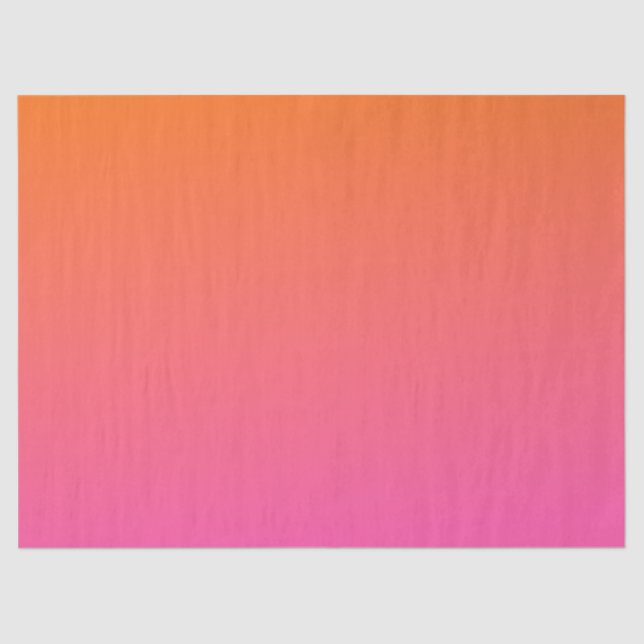 Papier Mousseline Gradient orange et rose (Recto)