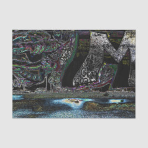 Papier Mousseline Graffiti noir art de rue urbain grunge mur